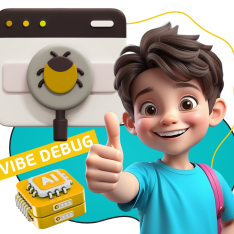 Тестирование & Vibe Debug. Охотники за багами - КИБЕРшкола программирования для детей, компьютерные курсы для школьников, начинающих и подростков - KIBERone г. Уфа