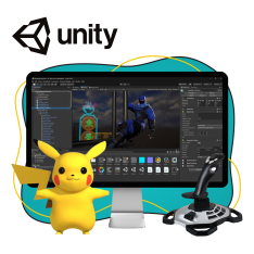 Мир игр на Unity 2D на популярном движке + AI-помощники - КИБЕРшкола программирования для детей, компьютерные курсы для школьников, начинающих и подростков - KIBERone г. Уфа