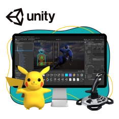 Мир игр на Unity 2D на популярном движке + AI-помощники - КИБЕРшкола программирования для детей, компьютерные курсы для школьников, начинающих и подростков - KIBERone г. Уфа
