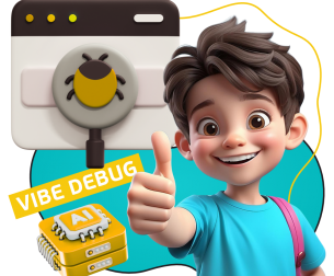 Тестирование & Vibe Debug. Охотники за багами - КИБЕРшкола программирования для детей, компьютерные курсы для школьников, начинающих и подростков - KIBERone г. Уфа