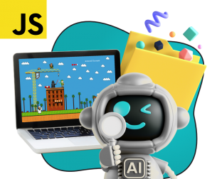 Язык программирования JavaScript + AI. Проектное обучение + геймификация + AI-помощники - КИБЕРшкола программирования для детей, компьютерные курсы для школьников, начинающих и подростков - KIBERone г. Уфа