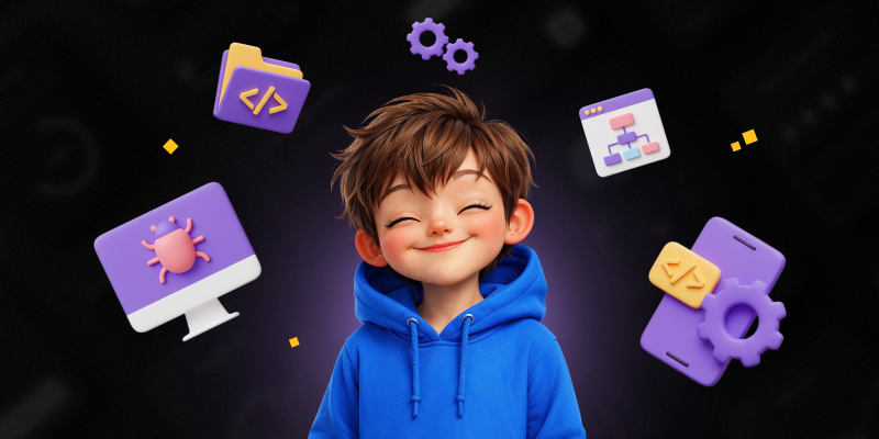 Идеальный сайт с нуля: код, дизайн и AI-помощник - КИБЕРшкола программирования для детей, компьютерные курсы для школьников, начинающих и подростков - KIBERone г. Уфа